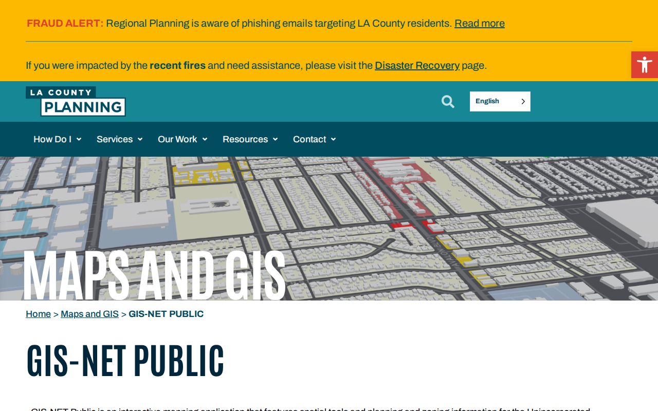 Lancaster people lookup using LA County GIS NET Public